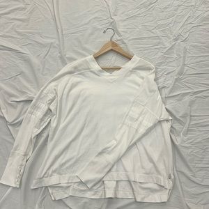 Free People Movement Long Sleeve, White Color, Size M